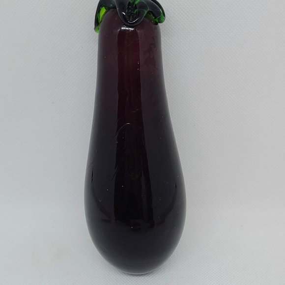 Art Glass Eggplant - Picture 3 of 3